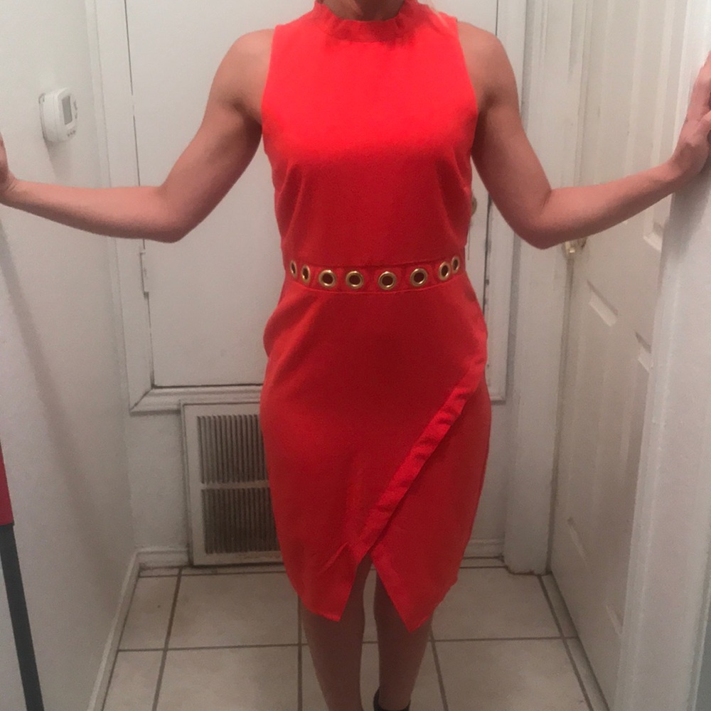 Red orange GB dress